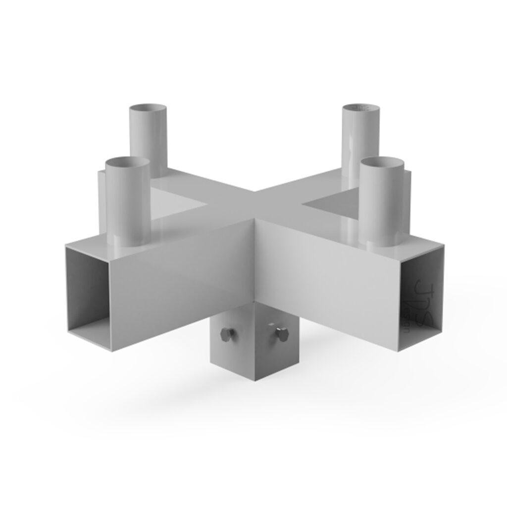 4 Light X Configuration Square Bullhorn