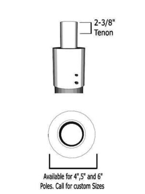 Round Tenon Adapter (2)