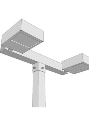 Twin Inline Pole Mount Bracket (2)