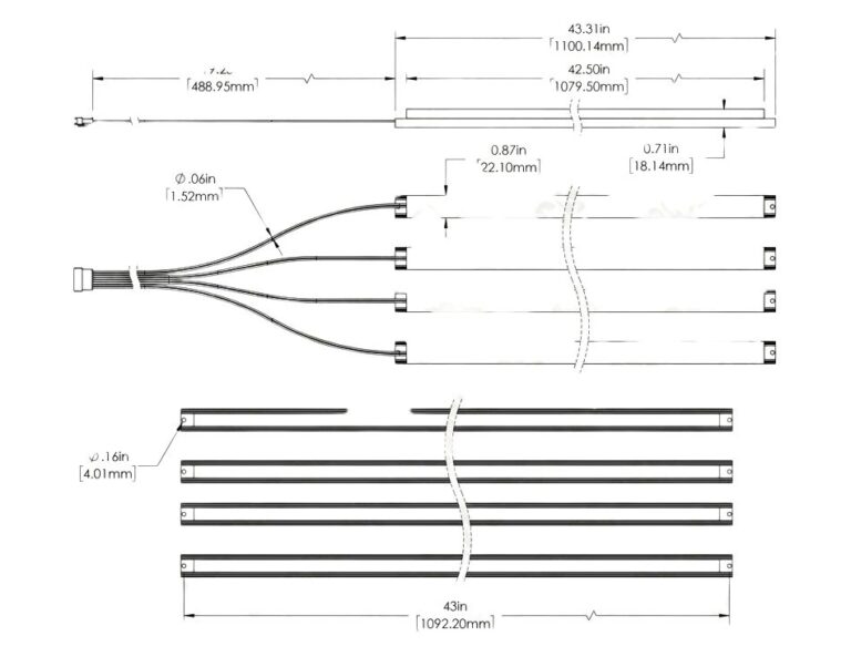 4ft LED Magnetic Fluorescent Retrofit Kit