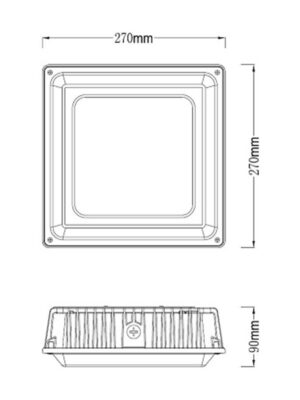 Medium LED Canopy Light